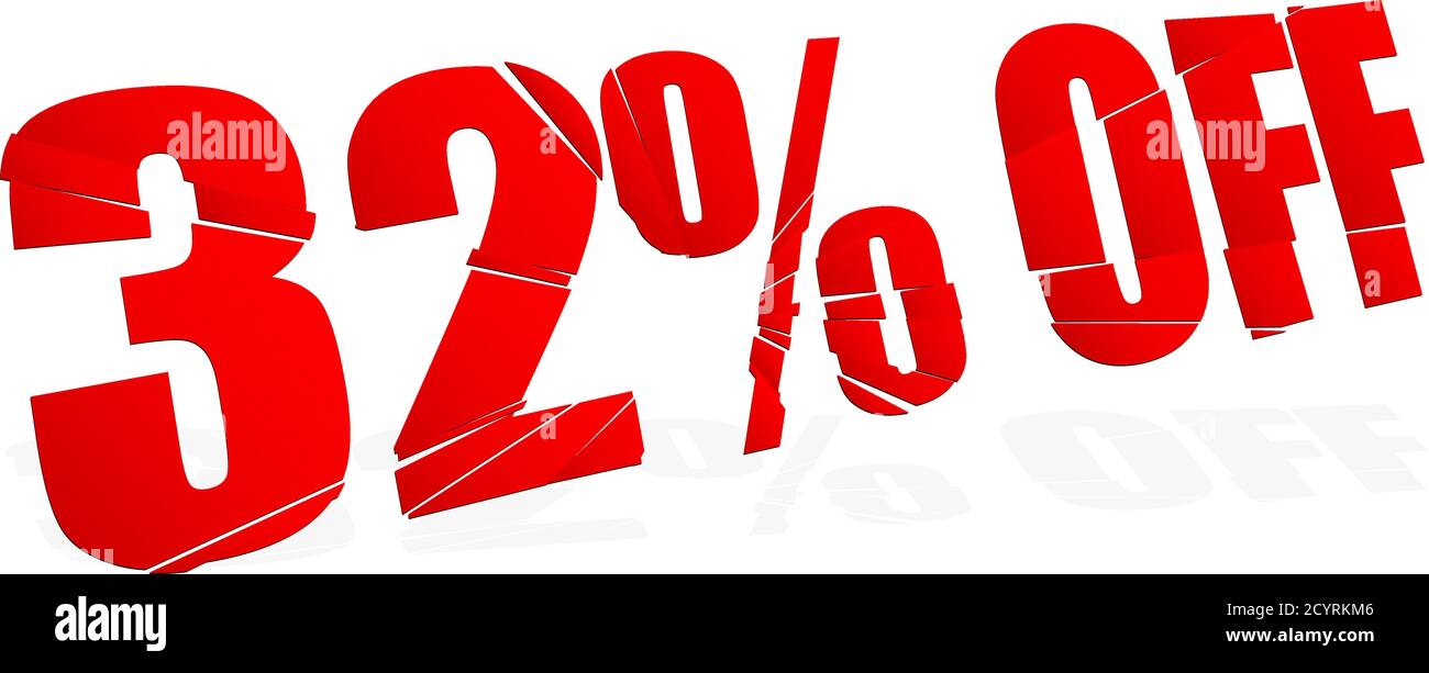 cracked, smashed, splattered and exploding percentage, discount numbers ...