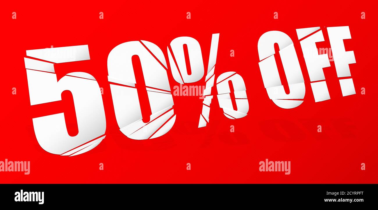 cracked, smashed, splattered and exploding percentage, discount numbers ...