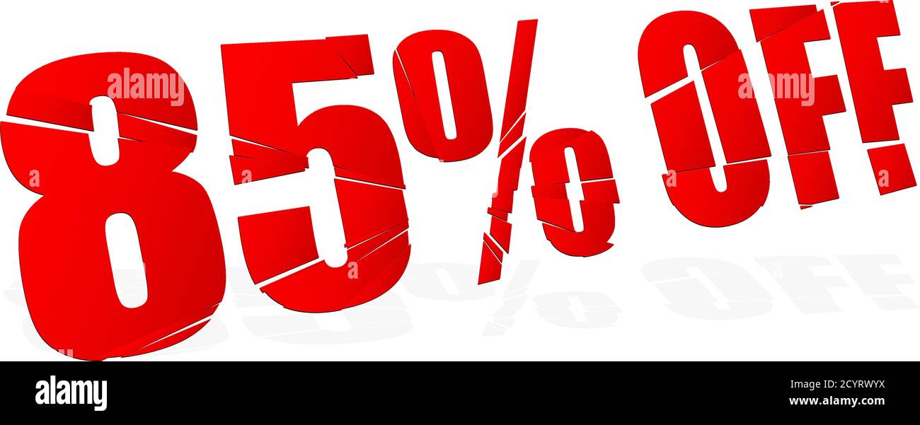 cracked, smashed, splattered and exploding percentage, discount numbers ...