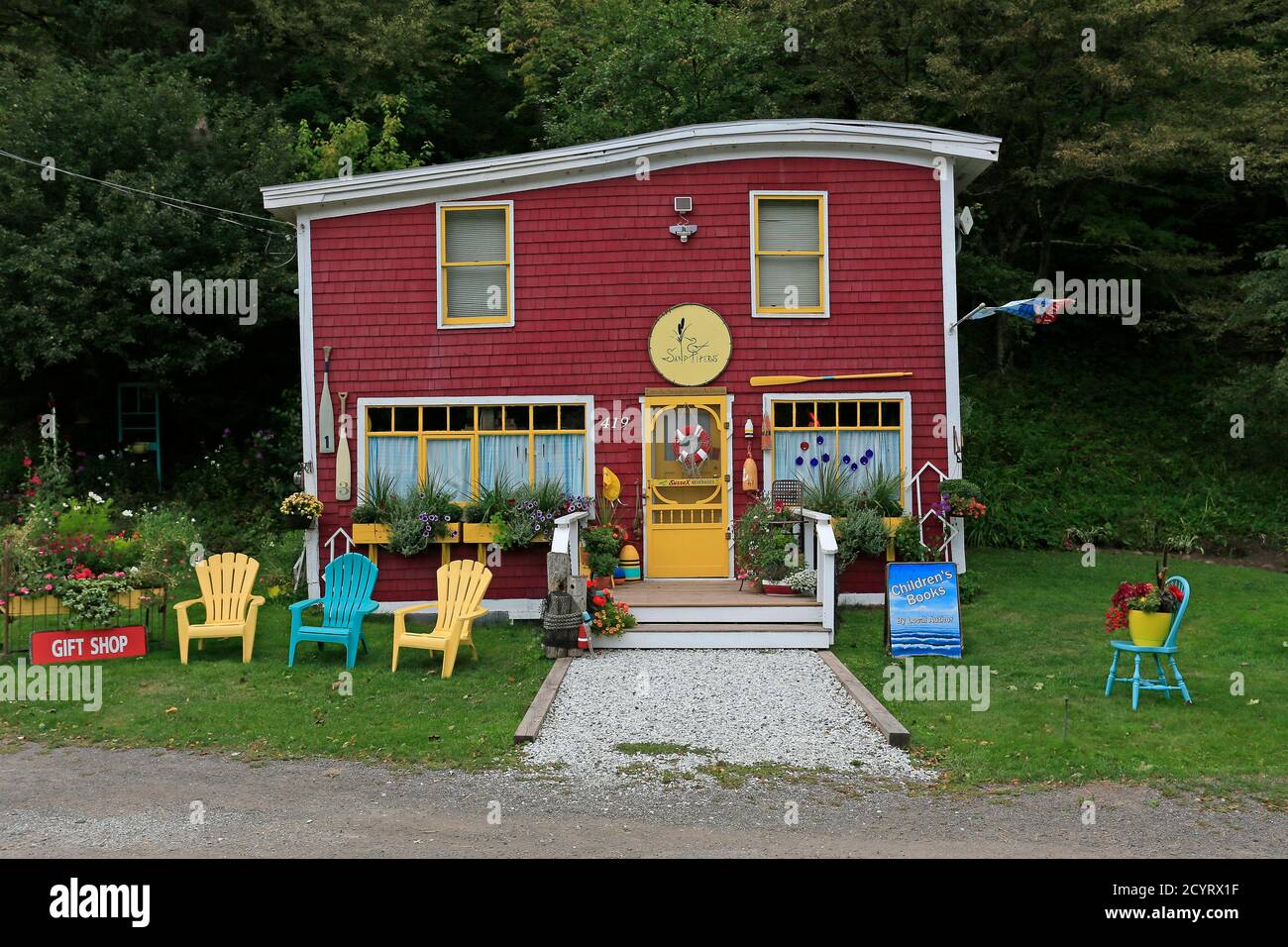 shop at St. Martins, New Brunswick, Canada Stock Photo