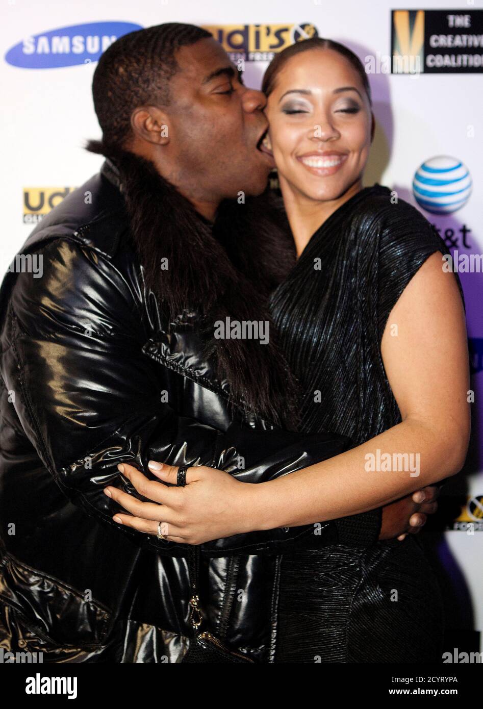 Actor Tracy Morgan And Girlfriend Megan Wollover Attend The Spotlight Initiative Award Gala Dinner During The
