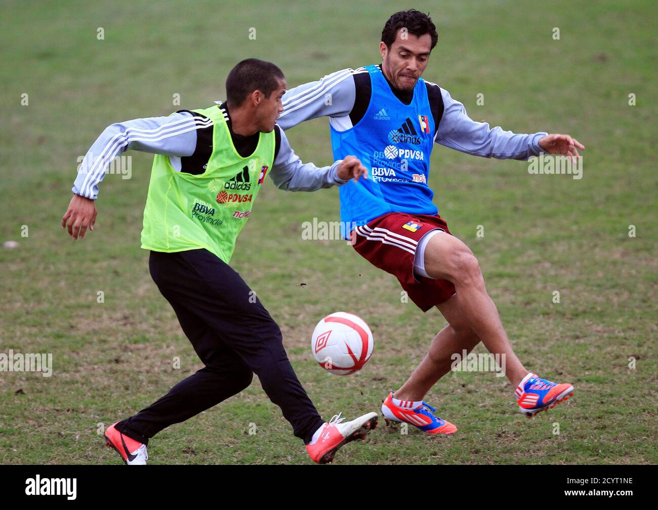 Venezuelan national soccer team player hires stock photography and
