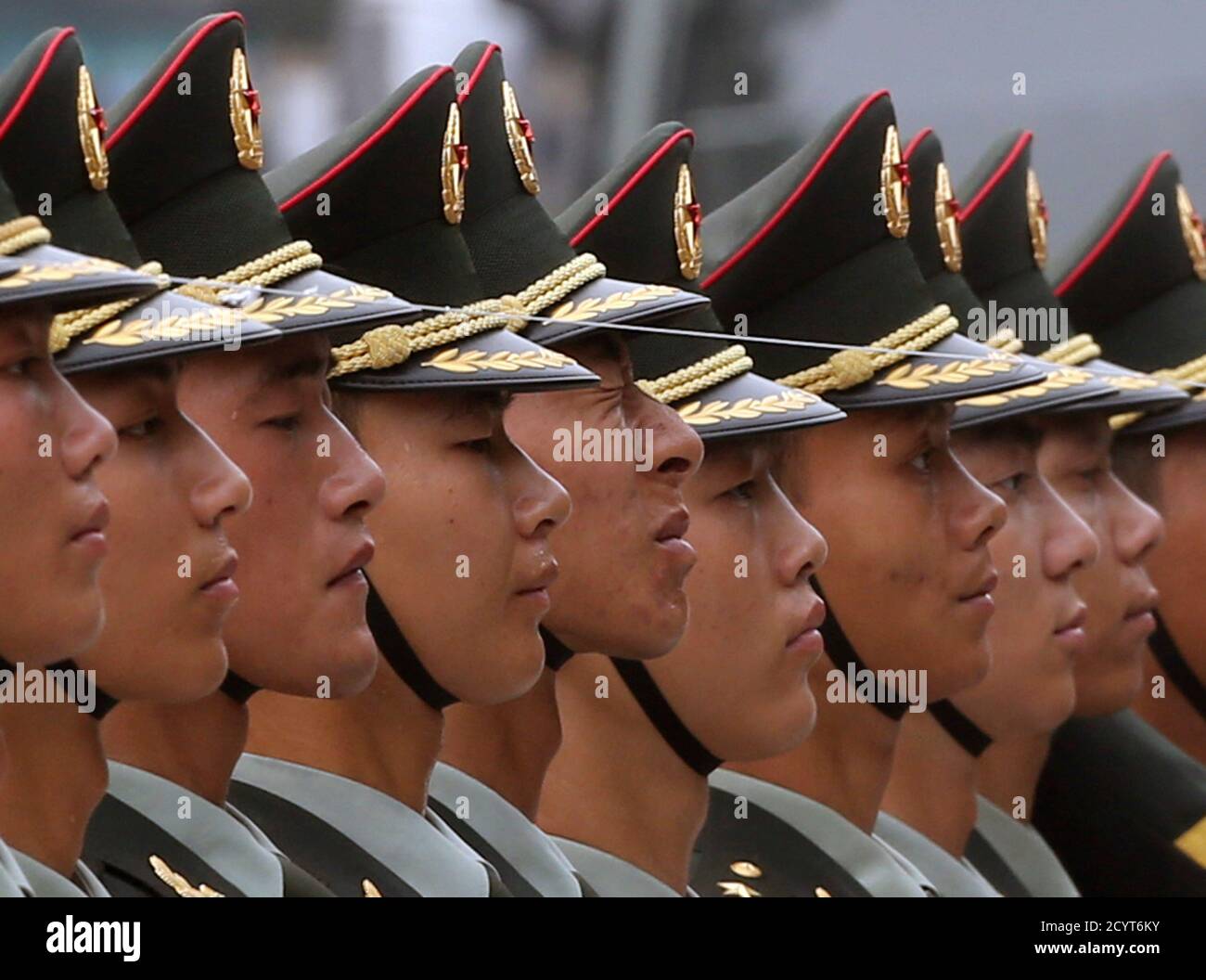 Liberation Army (PLA) honour guard 