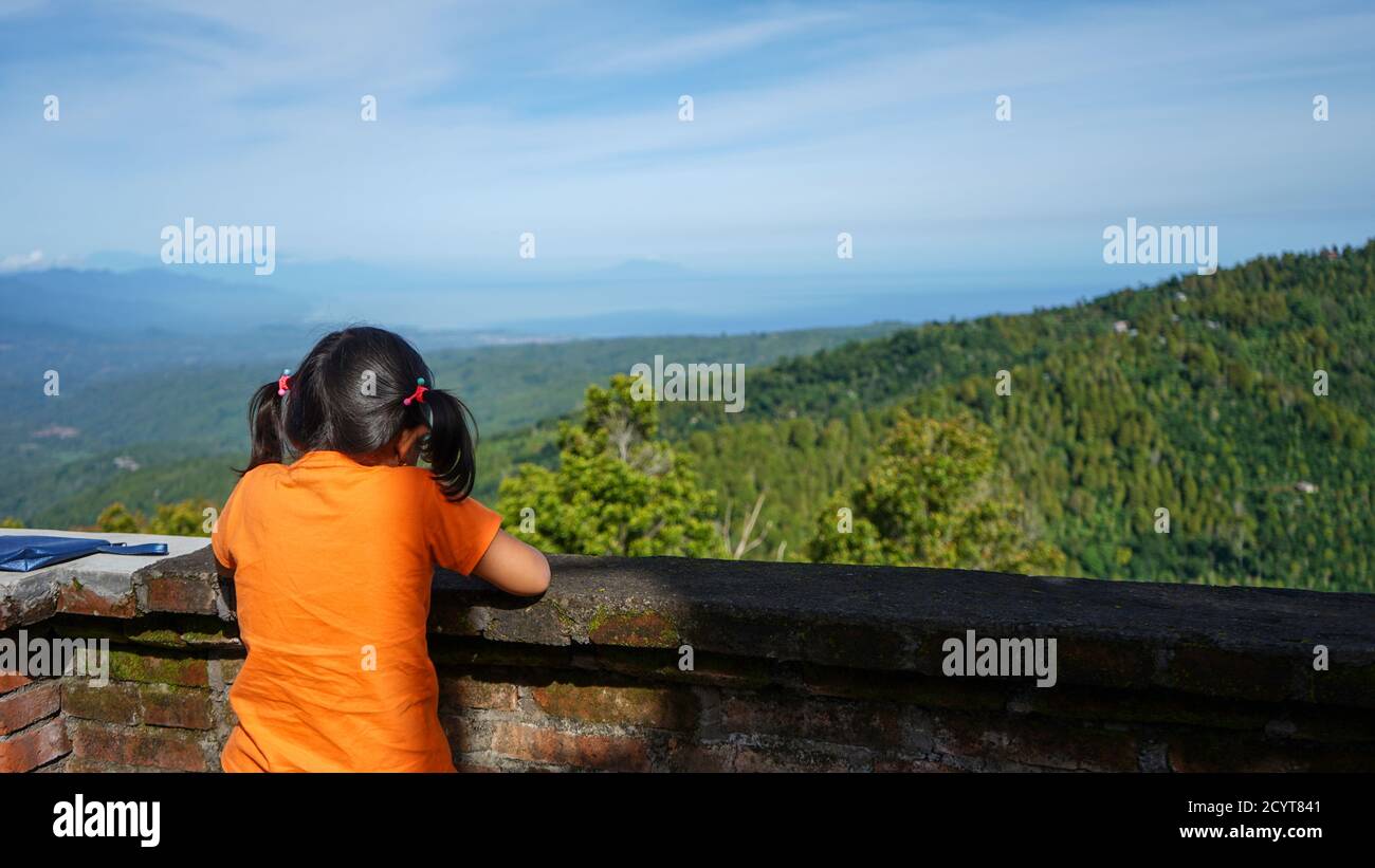 Beautiful tropical natural scenery in Bali, Indonesia Stock Photo