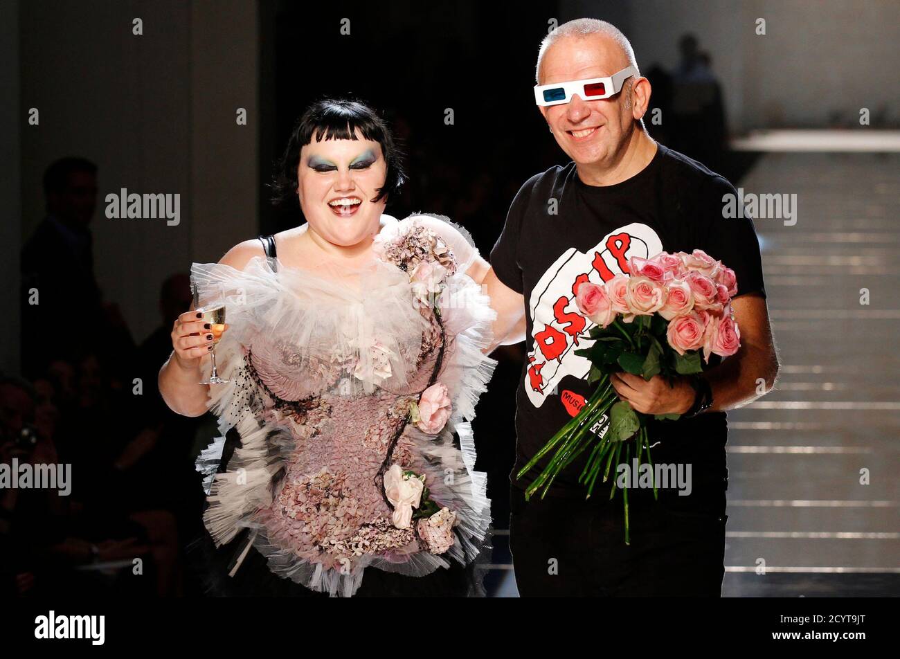 French designer Jean-Paul Gaultier (R 
