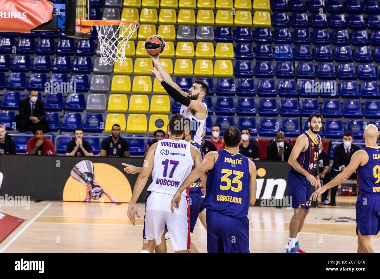 Tornike Shengelia Of Cska Moscow During The Turkish Airlines Euroleague Basketball Match Between Fc Barcelona And Cska Moscow On October 01 2020 At P Stock Photo Alamy