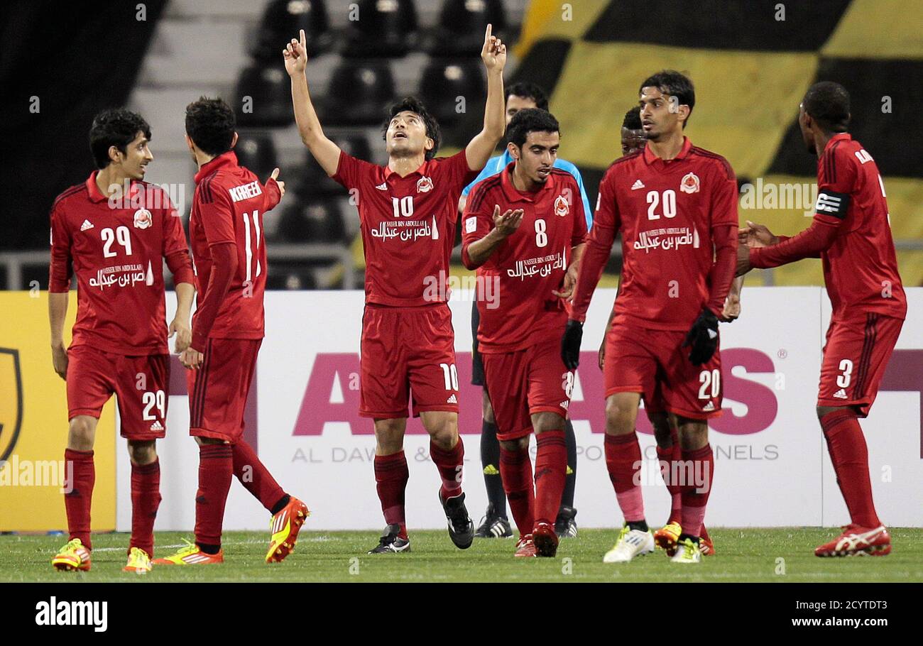 Al Rayyan S Rodrigo Tabata 10 Of Brazil Celebrates After Scoring During Their Qatar Stars League Soccer Match Against Qatar Sc In Doha January 1 12 Reuters Fadi Al Assaad Qatar s Sport Soccer Stock Al Rayyan S Rodrigo Tabata 10 Of Brazil Celebrates After Scoring During Their Qatar Stars League Soccer Match Against Qatar Sc In Doha January 1 12 Reuters Fadi Al Assaad Qatar s Sport Soccer Stock