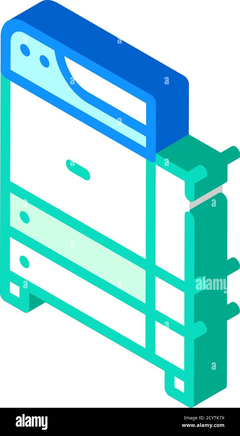 copy machine equipment isometric icon vector illustration Stock Vector ...