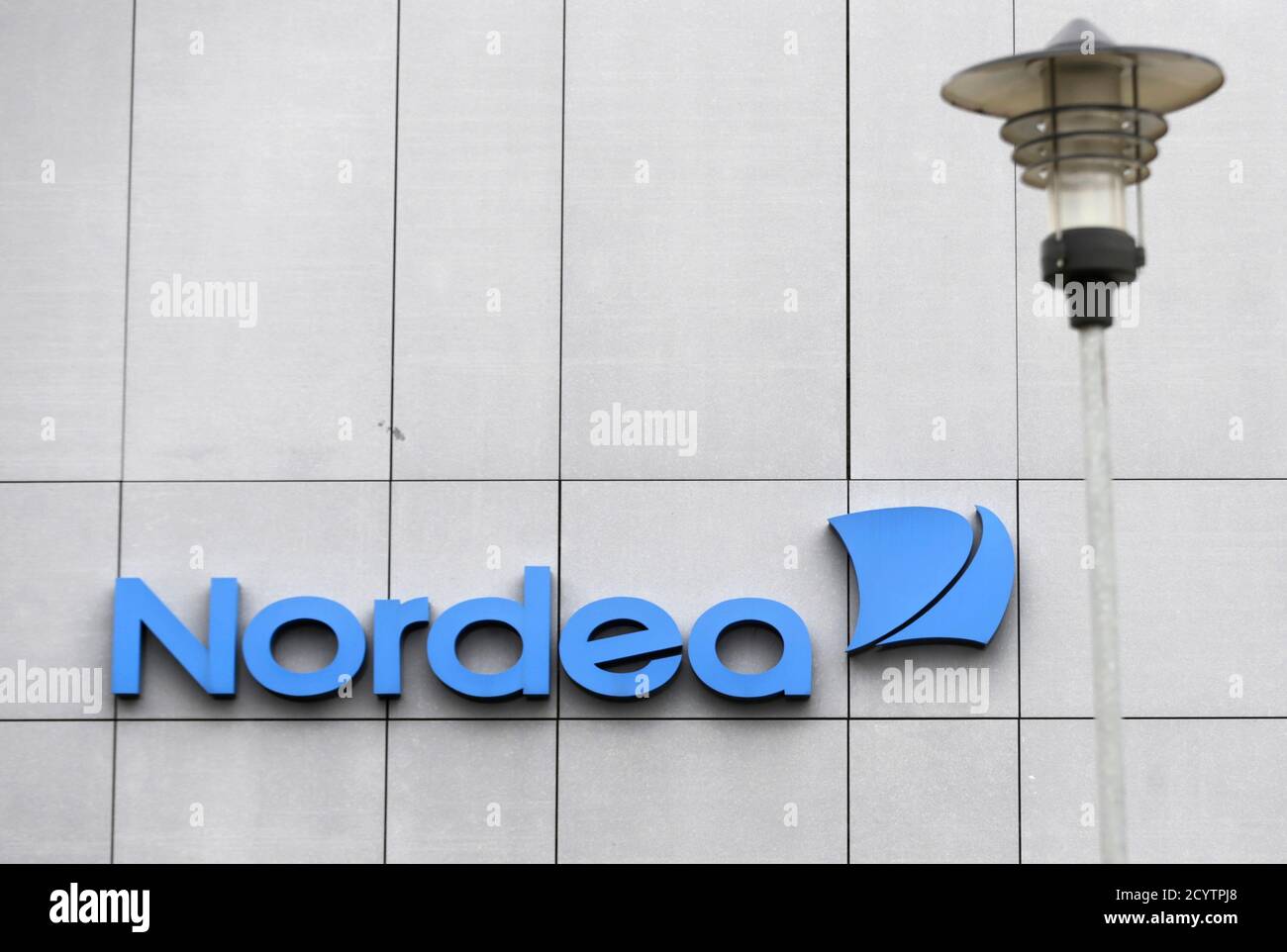 Nordea Bank Logo Is Pictured On The Latvia S Branch Headquarters In Riga October 22 2014 Nordea The Nordic Region S Biggest Bank On Wednesday Painted A Gloomy Picture Of Europe S Economy After Reporting