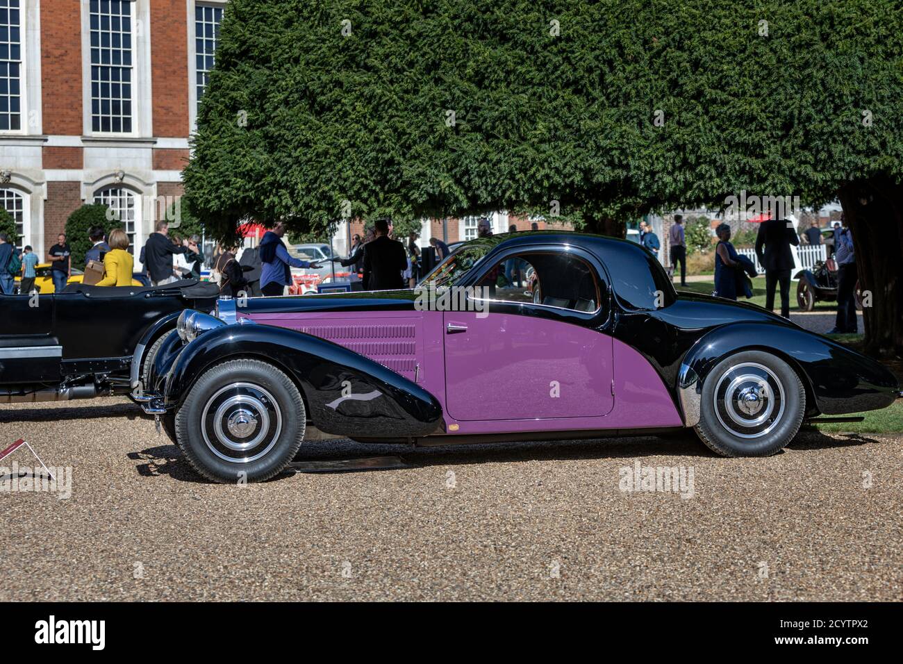 1938 Bugatti Type 57 Atalanta Coupe , Concours of Elegance 2020, Hampton Court Palace, London, UK Stock Photo