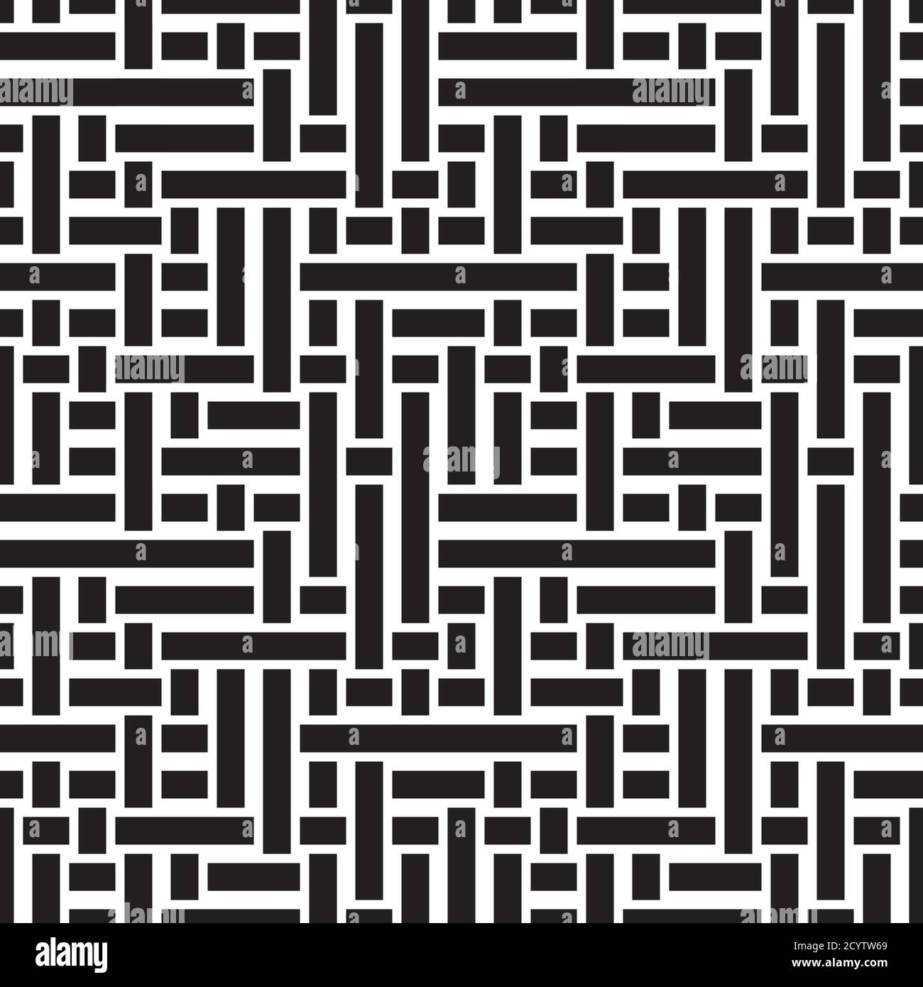 Seamless pattern with horizontal and vertical black bands Stock Vector