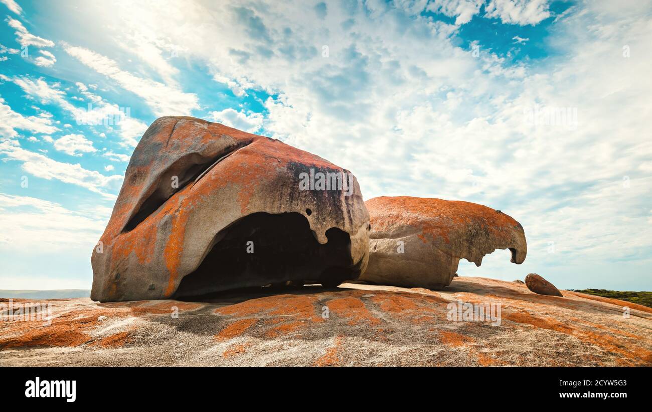 Iconic Remarkable Rocks on Kangaroo Island, South Australia Stock Photo ...