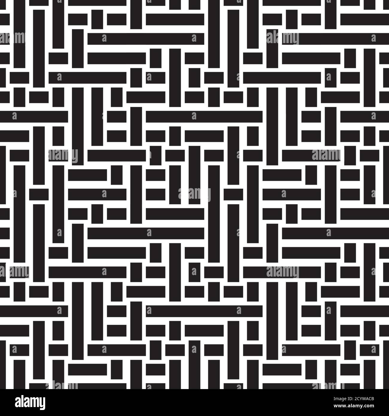 Seamless pattern with horizontal and vertical black bands Stock Vector