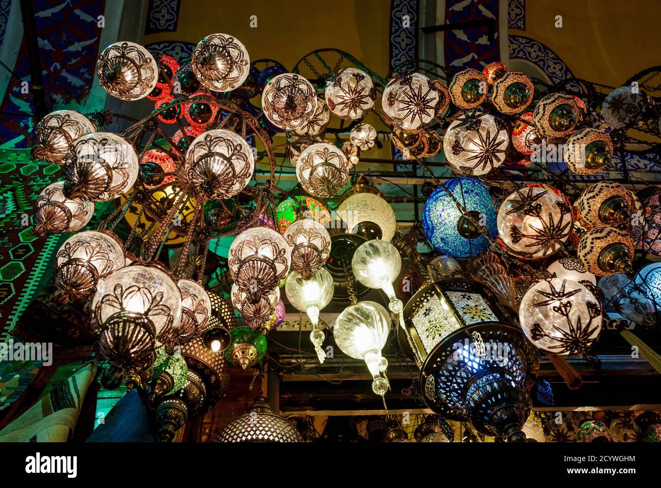 Gran bazar, Kapali Çarsi, siglo XV. Estambul.Turquia. Asia. Stock Photo