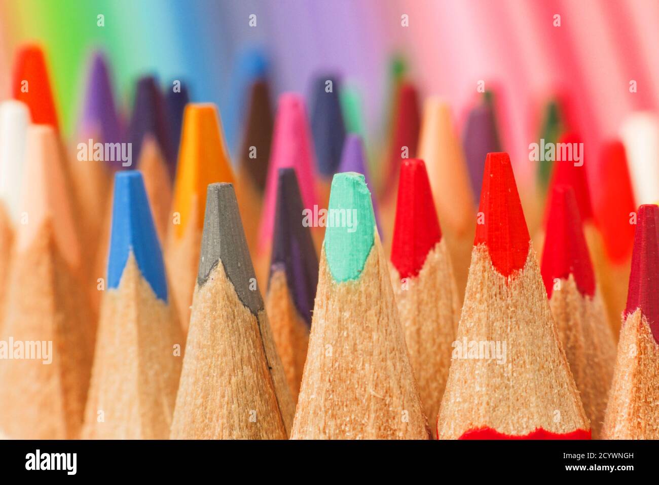 Lapices de colores Stock Photo