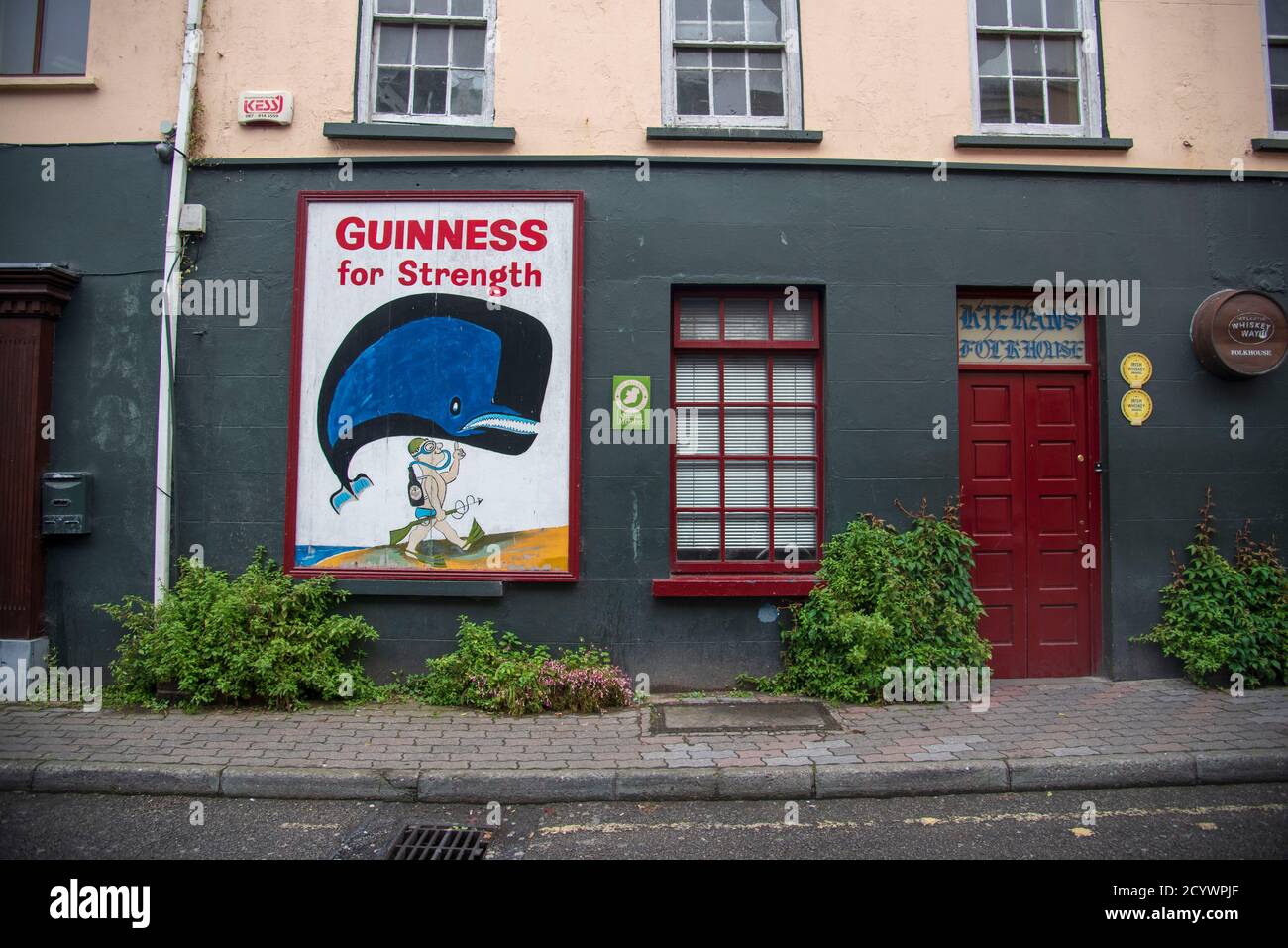 Guiness Advertisement at Irish Pub, Kinsale, County Cork, Republic of Ireland Stock Photo