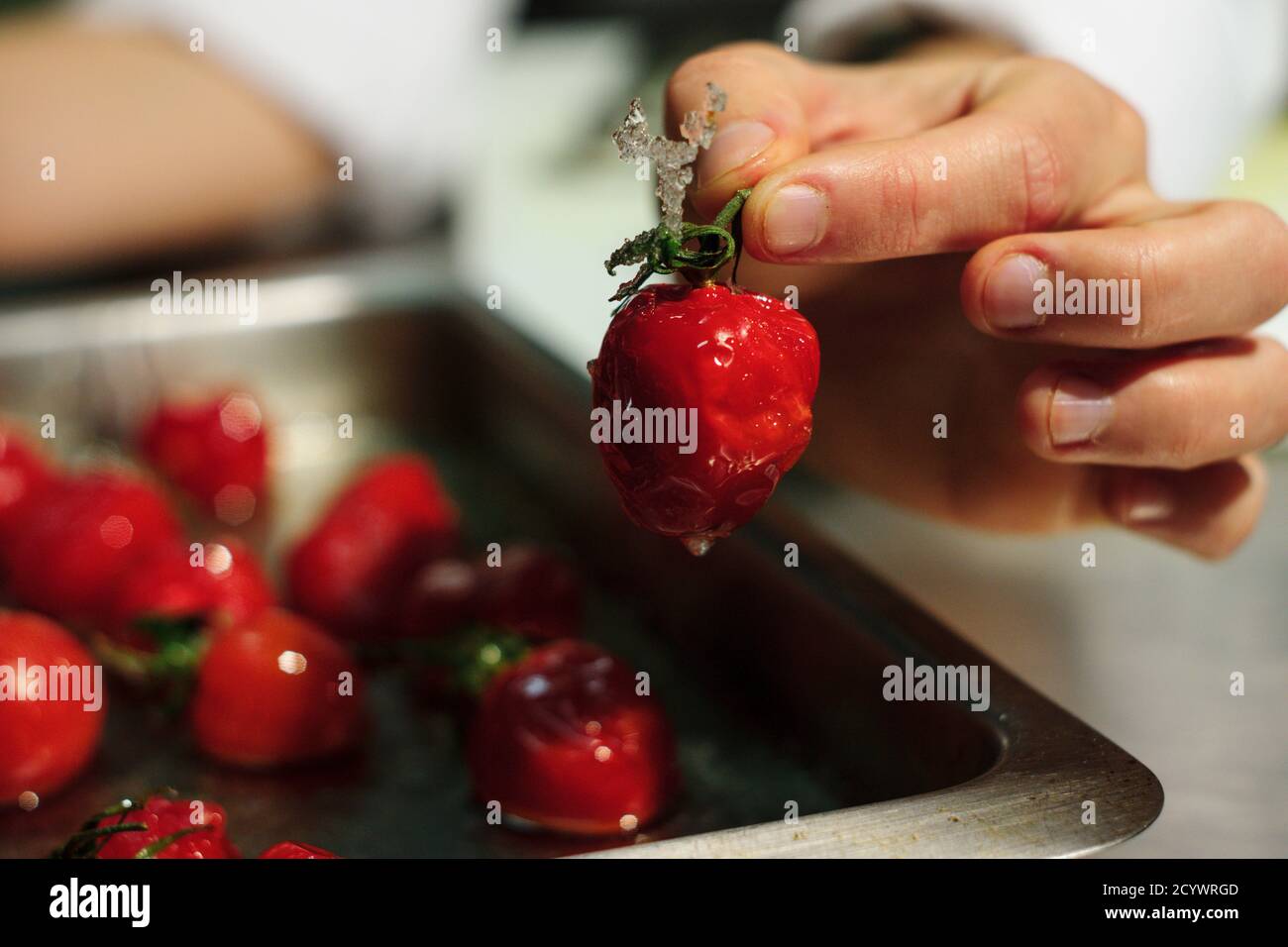 tomate cherry confitado, Mallorca,Islas Baleares,Spain. Stock Photo