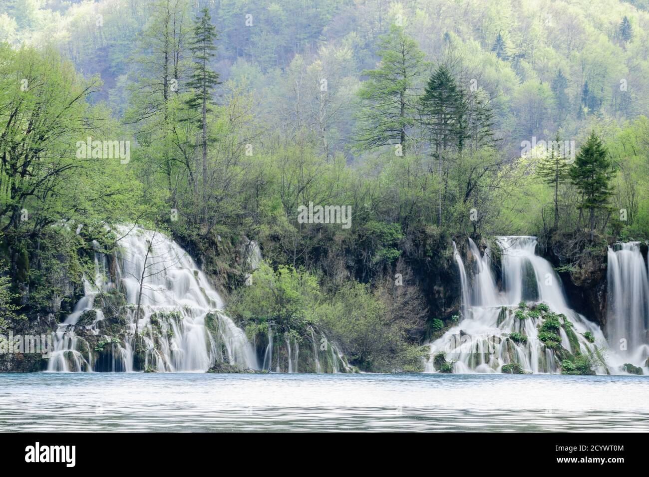 Parque Nacional de los Lagos de Plitvice, Patrimonio Mundial de la UNESCO, Croacia, europa Stock Photo