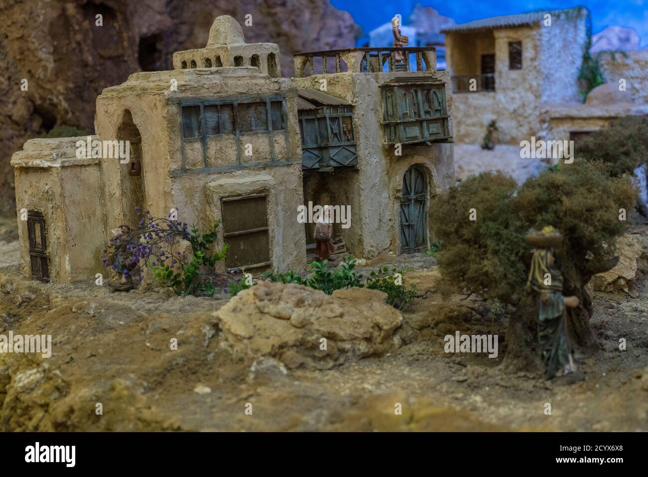 Cuenca, Ecuador - January 3, 2019 - Largest animated nativity scene in South America Stock Photo