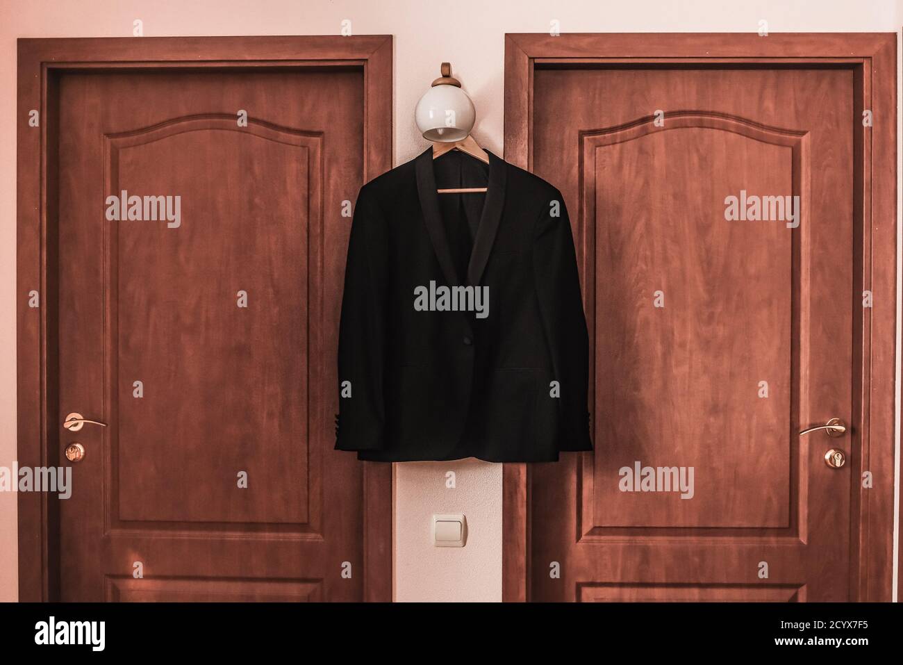 Black suit jacket blazer hi-res stock photography and images - Alamy