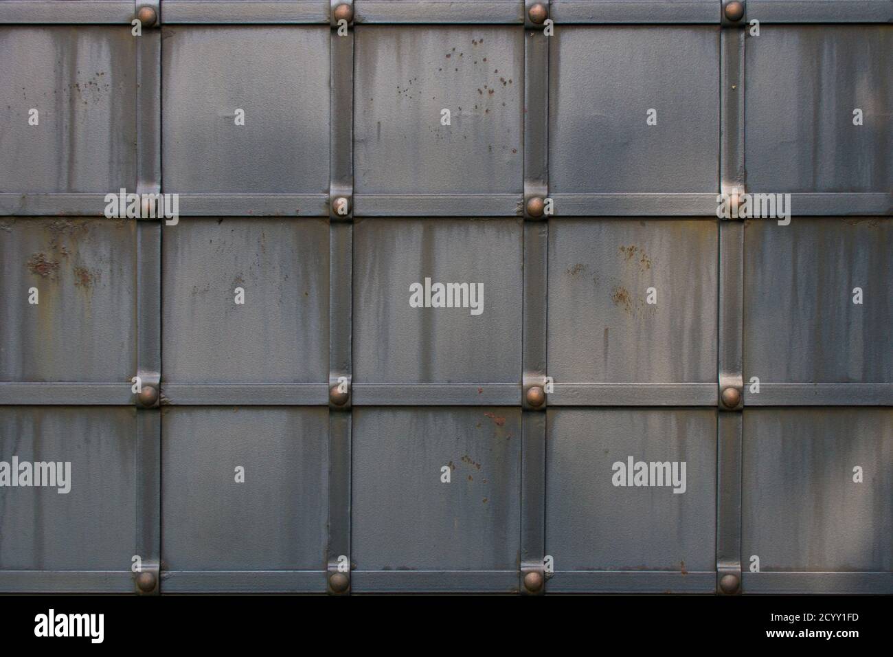 Grunge gray metal texture background with rivets Stock Photo - Alamy