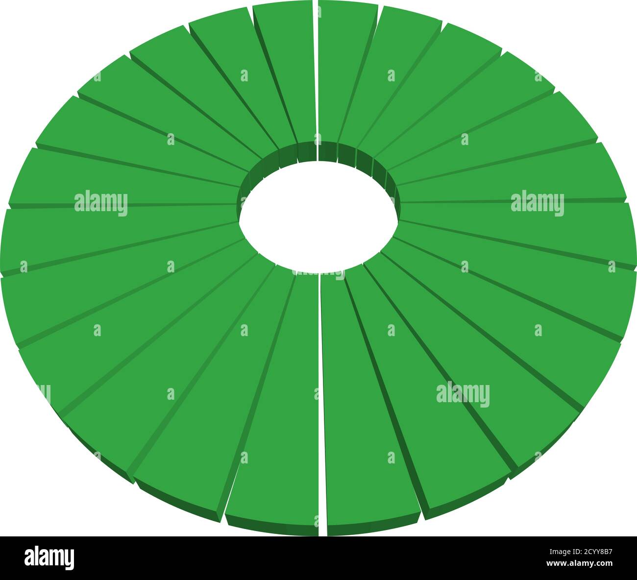 Pie chart, pie graph, diagram vector illustration. A clipart for