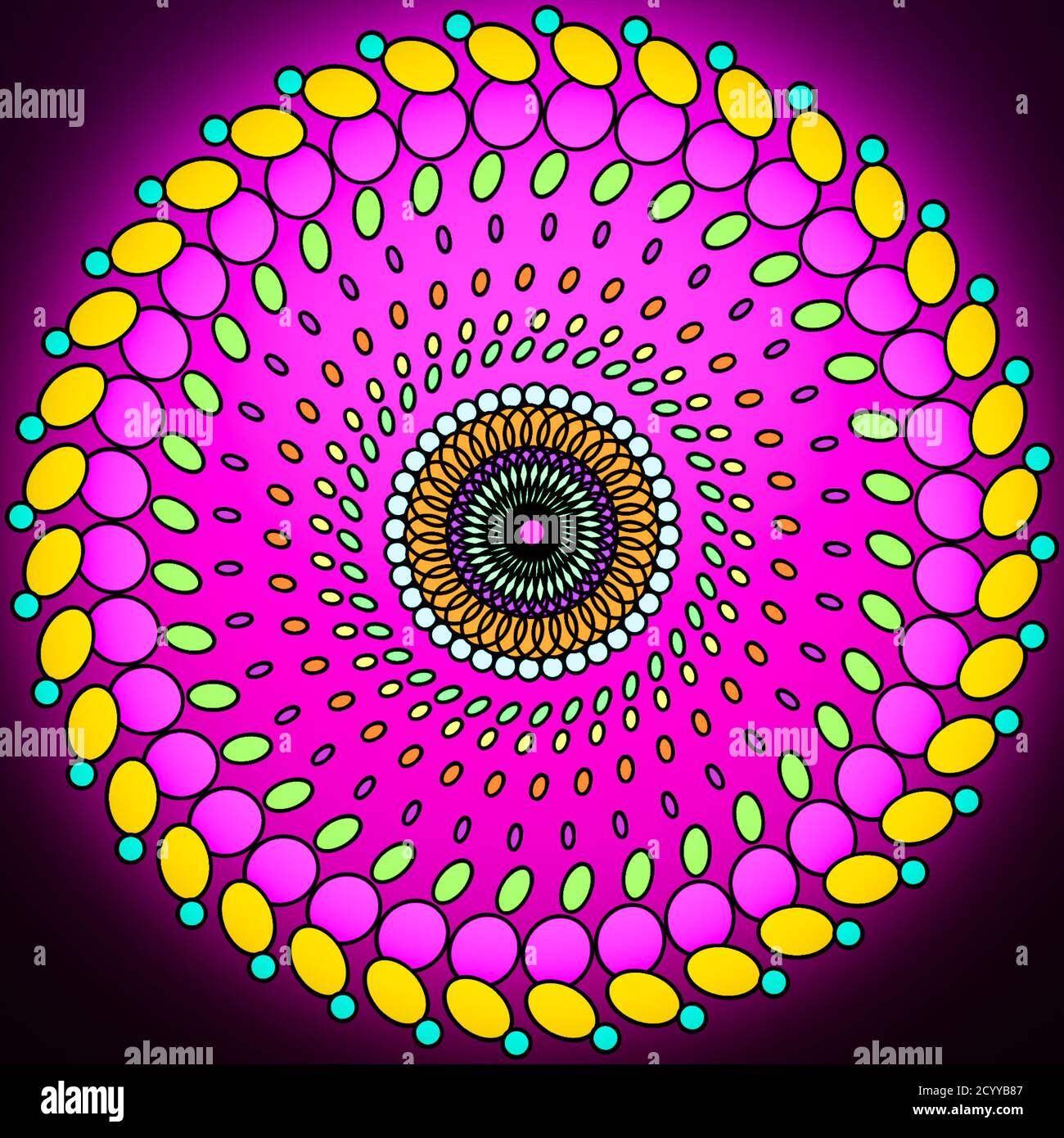 Abstract circular design illustration image for multipurpose use Stock ...