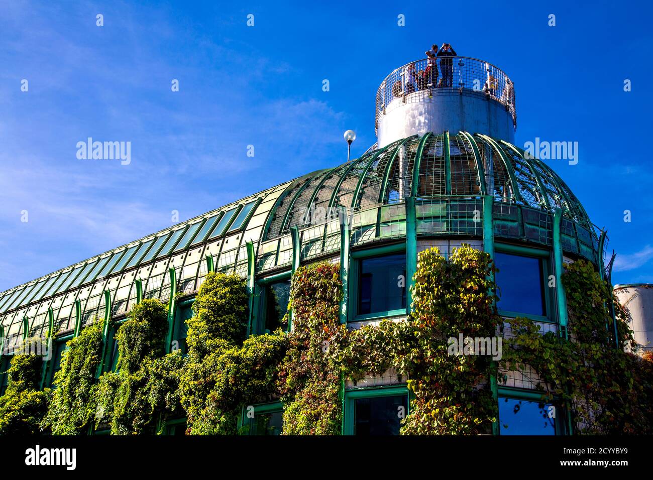 Warsaw University Library Roof Garden, Warsaw Poland Stock Photo