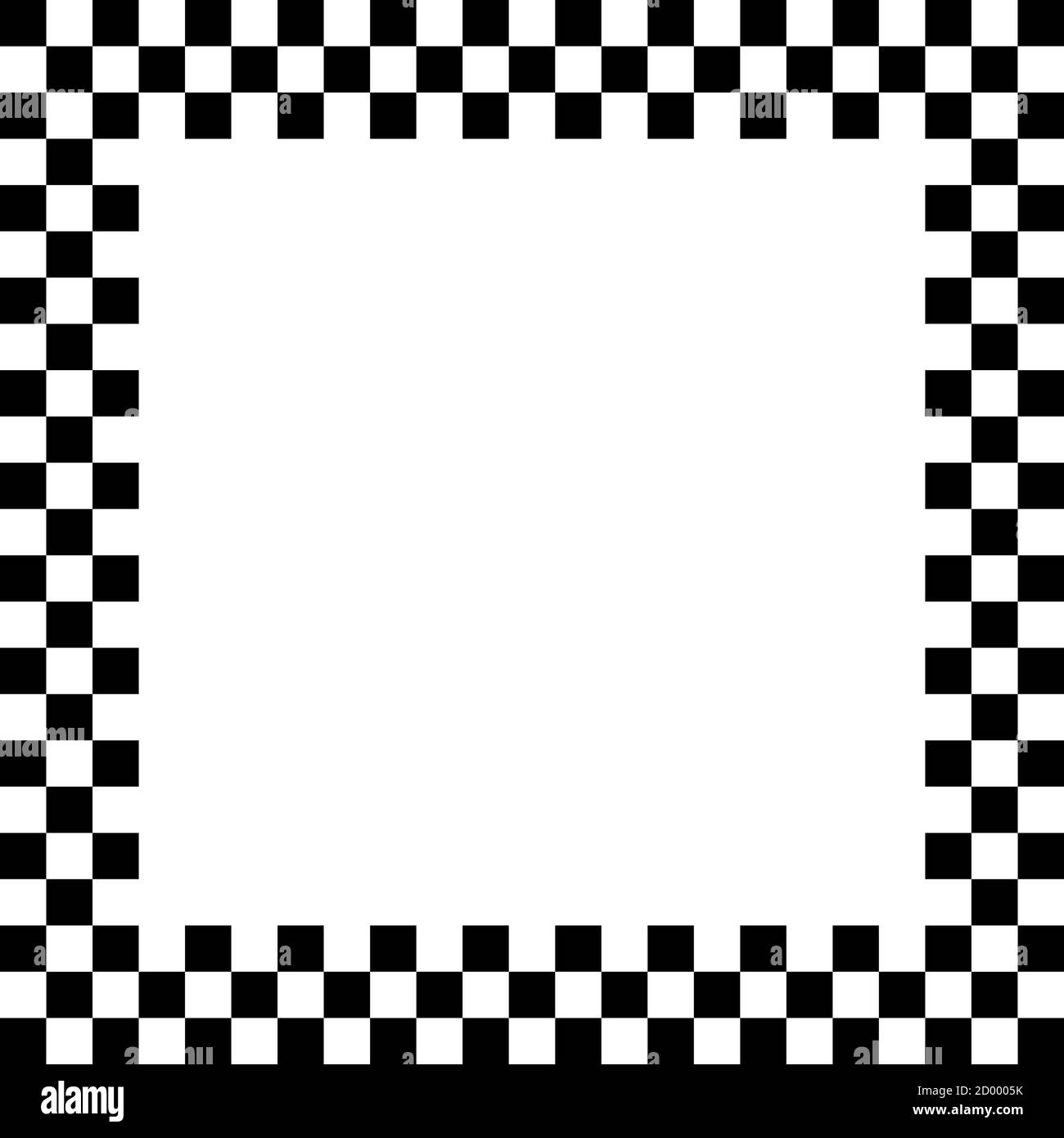 Black And White Checkered Border