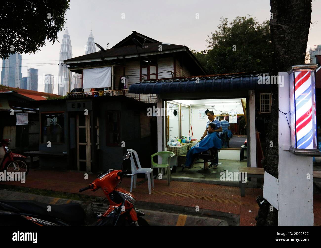 A Barber Shop In Kampung Baru The Last Remaining Traditional Malay Settlement In Kuala Lumpur January 18 2015 The Malaysian Government Announced Plans For A 12 Billion Redevelopment Of The 100 Year Old Settlement