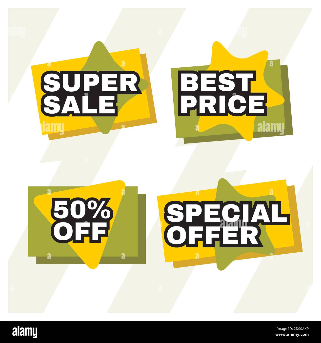 vector illustration of sales label collection Stock Vector Image & Art ...