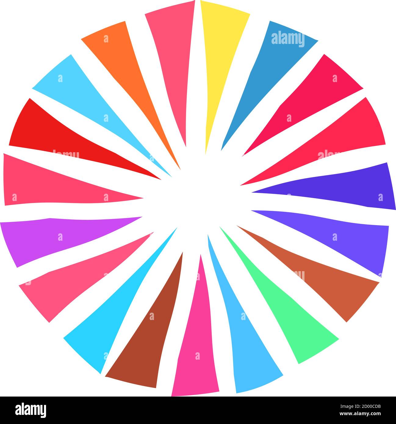 simple pie chart-graph and diagram vector illustration. circle ...