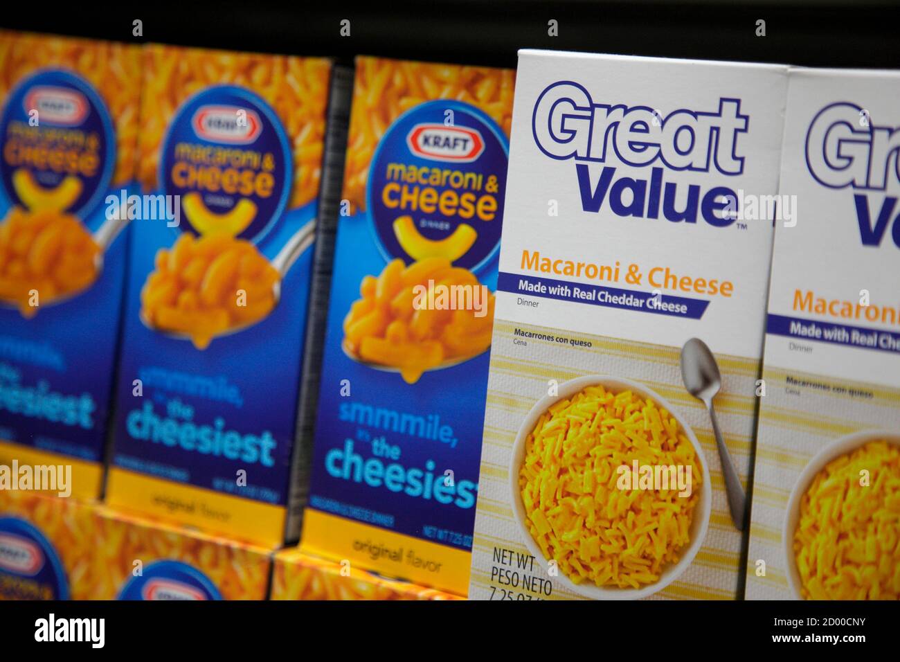 Wal-mart private-label store brand Great Value's Macaroni and ...