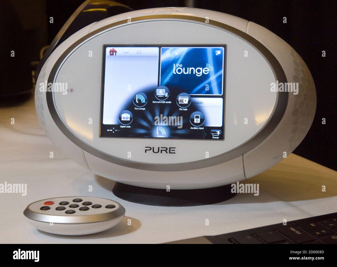 A Sensia 200D internet radio by Pure is displayed during "CES Unveiled," a  media preview event, at the 2012 International Consumer Electronics Show  (CES) in Las Vegas, Nevada January 8, 2012. The