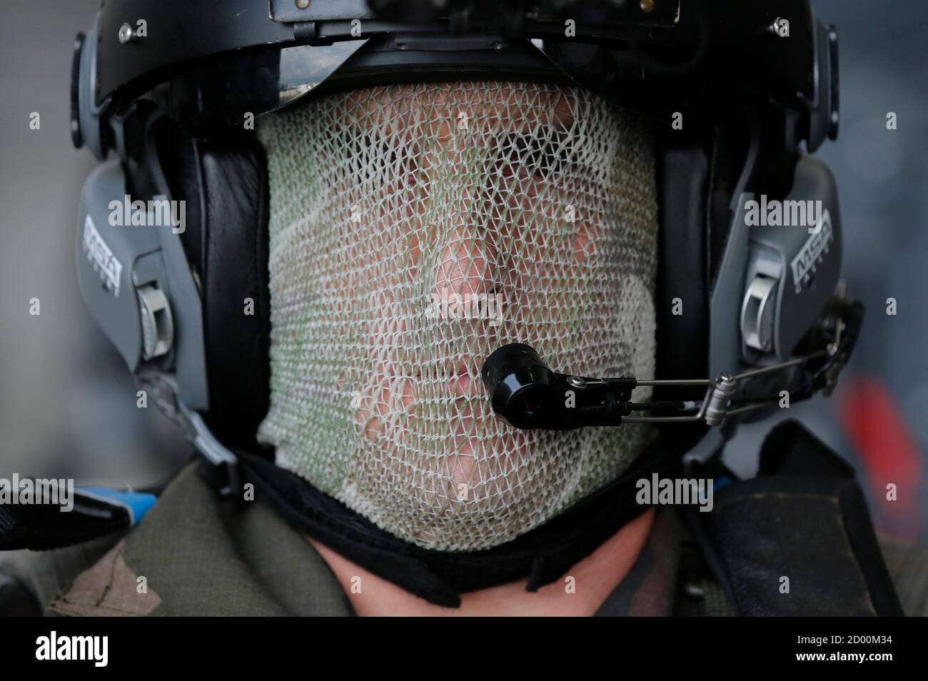 French special forces soldiers pose during a ceremony at Orleans air