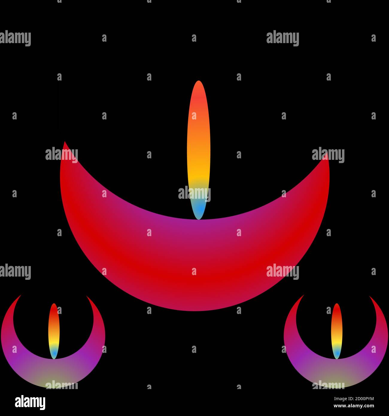 Abstract colorful oil lamp design illustration image Stock Photo Alamy
