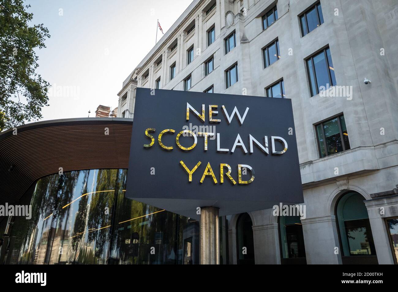 The Metropolitan Police Headquarters New Scotland Yard. Stock Photo