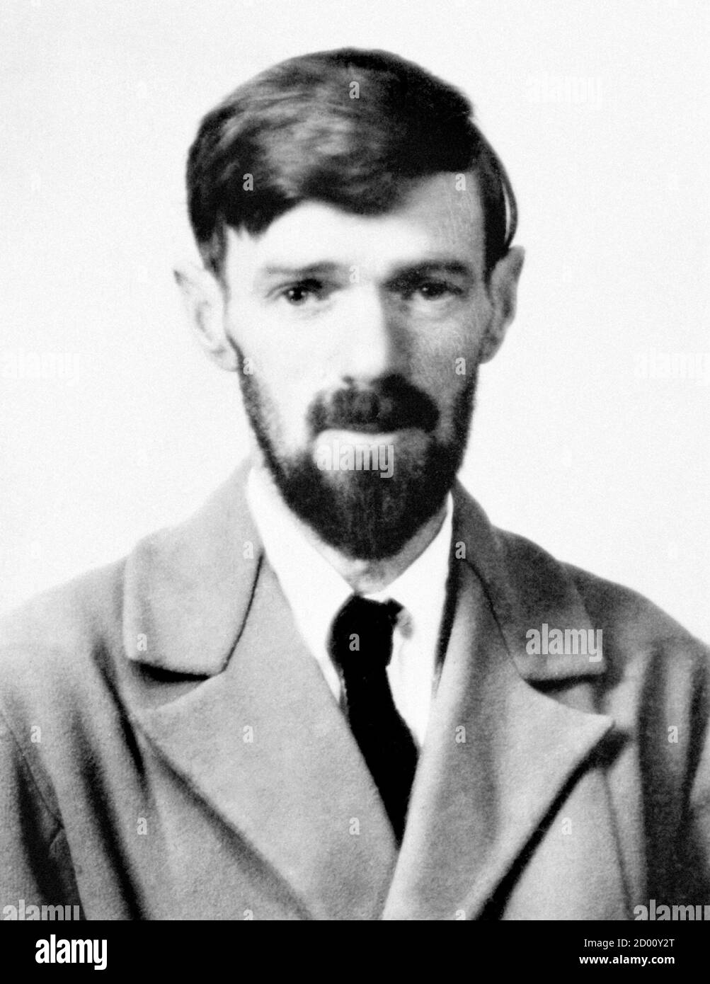 D. H. Lawrence. Portrait of the English writer and poet, David Herbert Lawrence (1885-1930) Stock Photo