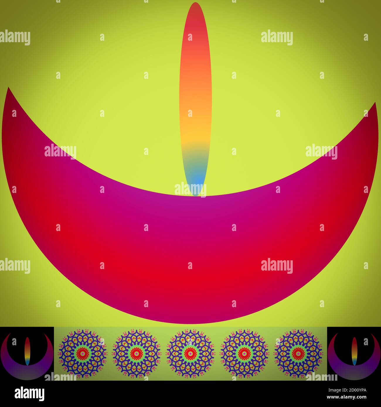 Abstract colorful oil lamp design illustration image Stock Photo Alamy