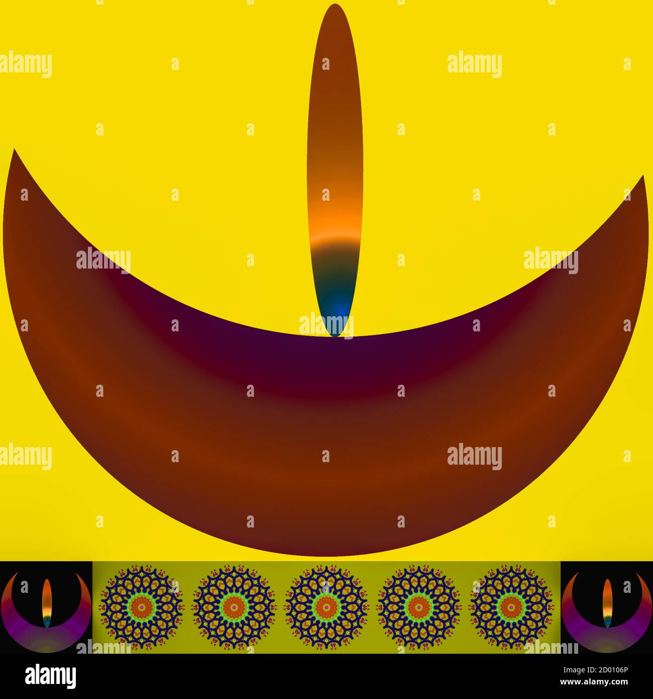 Abstract colorful oil lamp design illustration image Stock Photo Alamy