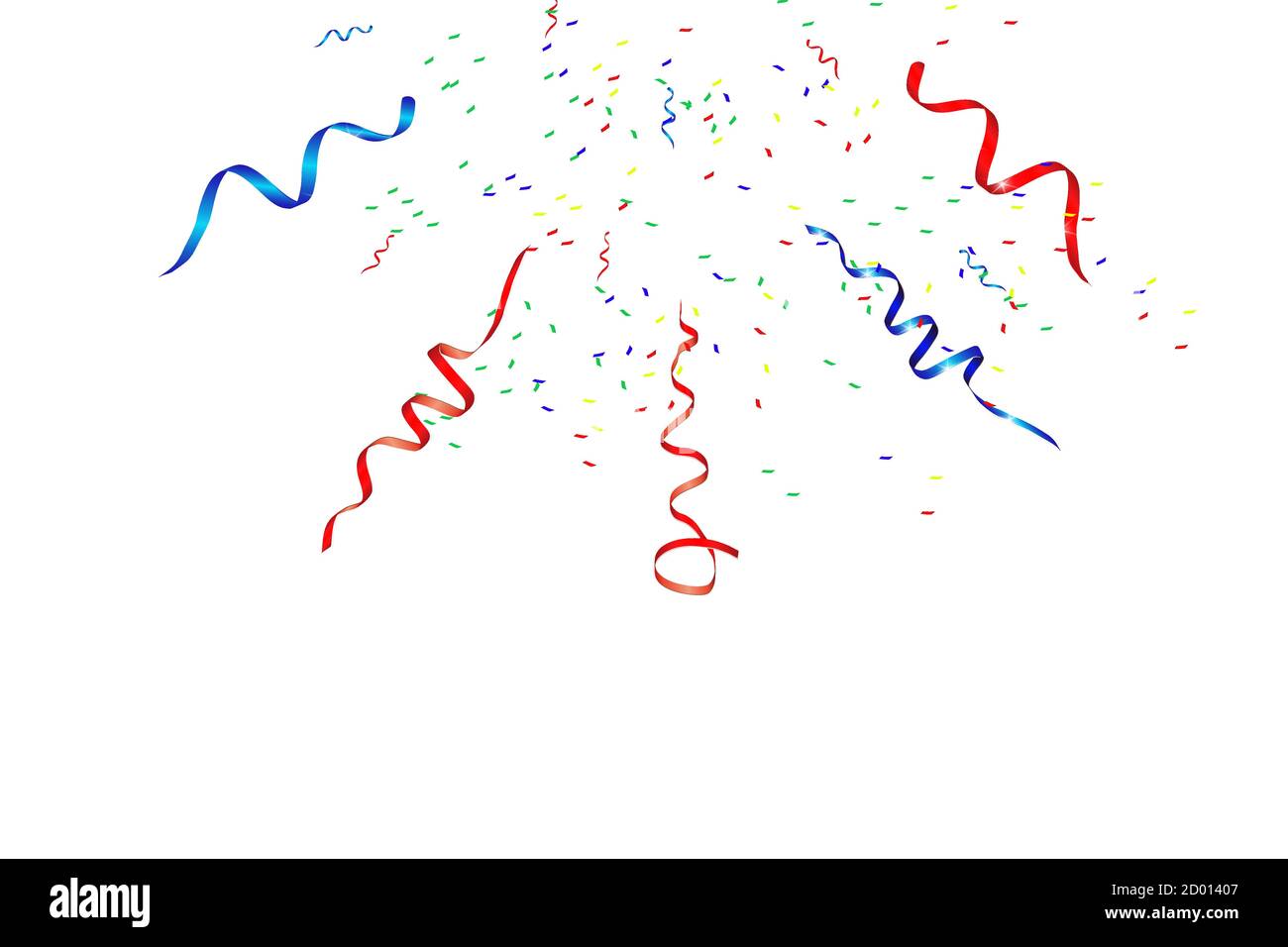 Vector confetti. Festive illustration. Party popper isolated on