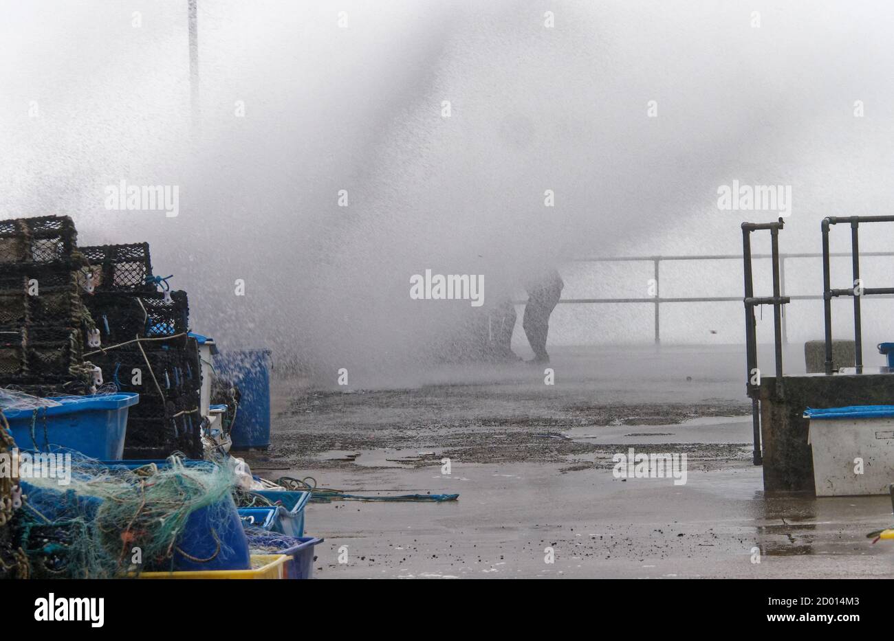 Newquay,Cornwall, 2nd October 2020. UK Weather Storm Alex generates