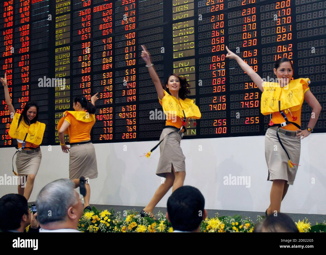 Safety Demonstration Airline High Resolution Stock Photography and