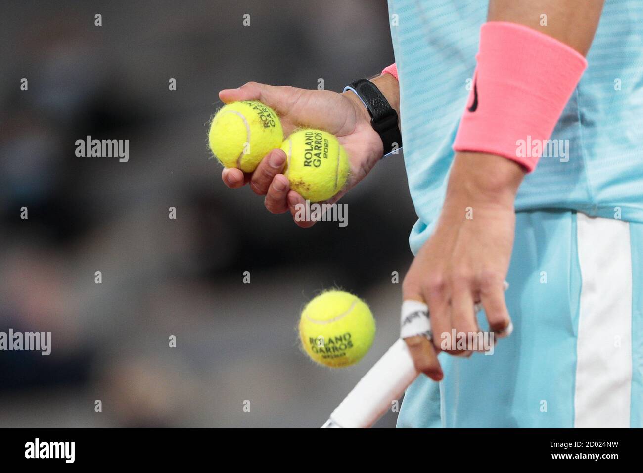 RAFAEL NADAL (ESP) during the Roland Garros 2020, Grand Slam tennis  tournament, on October 2, 2020 at Roland Garros stadium in Paris, France -  Photo Stephane Allaman / DPPI Credit: LM/DPPI/Stephane Allaman/Alamy