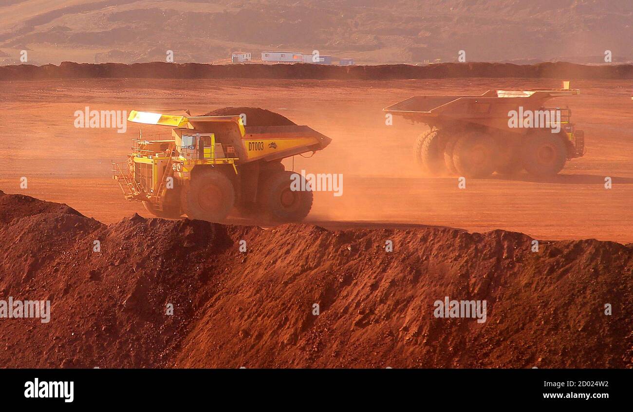 Heavy Equipment Operates At Fortescue Metals Cloudbreak Iron Ore Mine About 250km 155 Miles Southeast Of Port Hedland In Western Australia State July 25 2011 Fortescue Metals Australia S Third Biggest Iron Ore