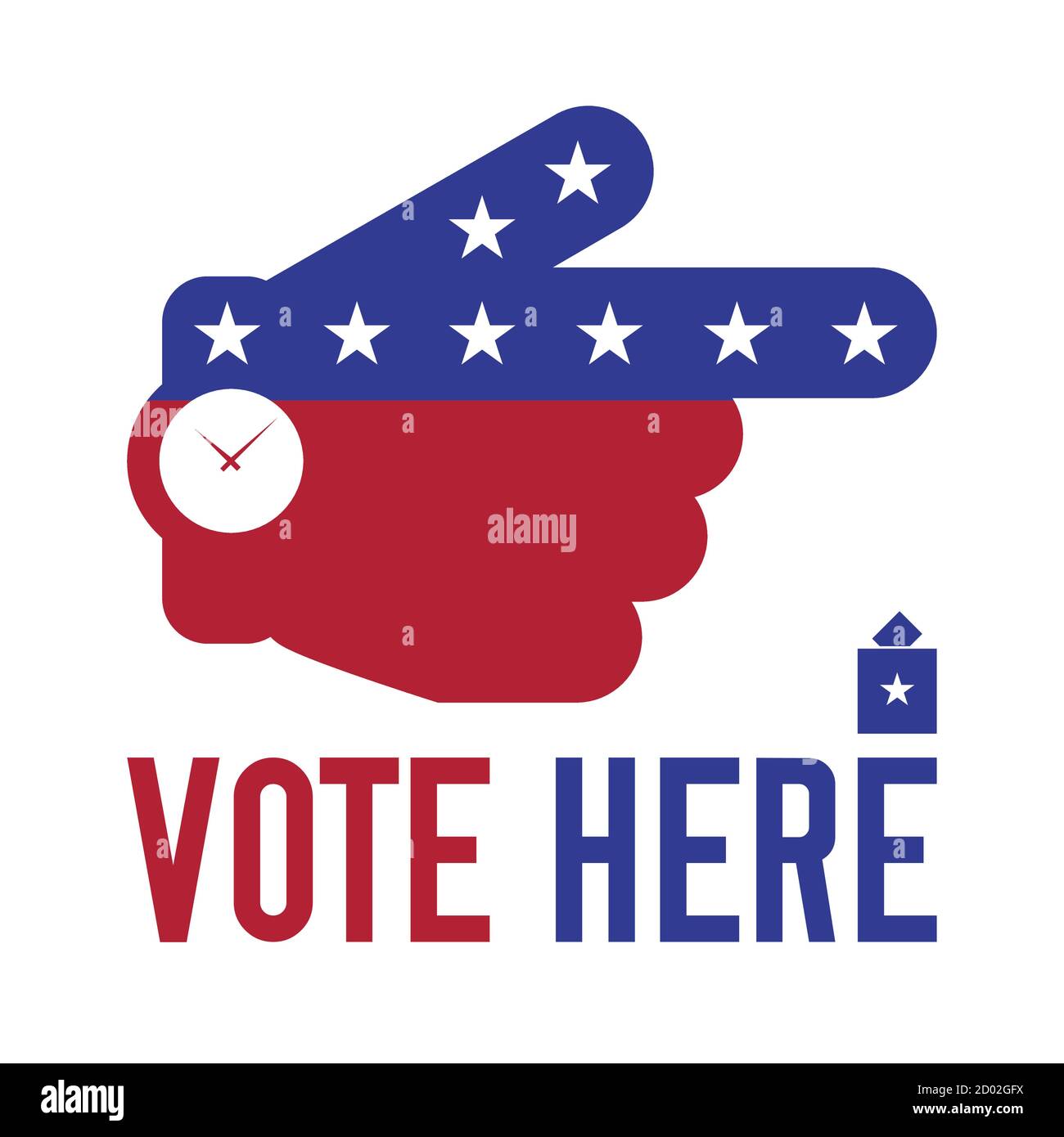 VOTE HERE. Polling place sign Stock Vector Image & Art Alamy