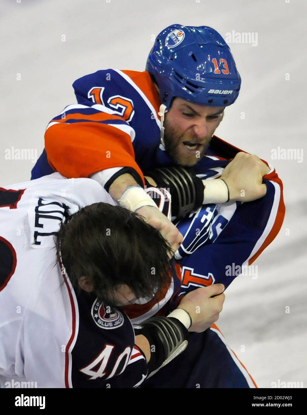 Hockey fight canada hi-res stock 