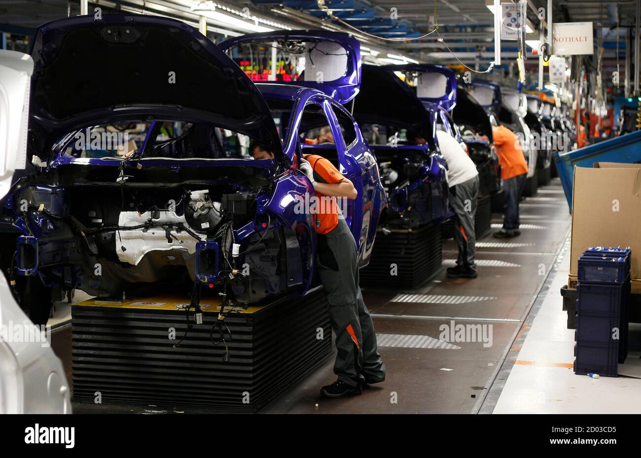 General View Of The Assembly Line Of The New Ford Fiesta In Cologne February 4 13 Europe S Car Sales Fell Last Month To Their Lowest February Level In At Least 23 Years