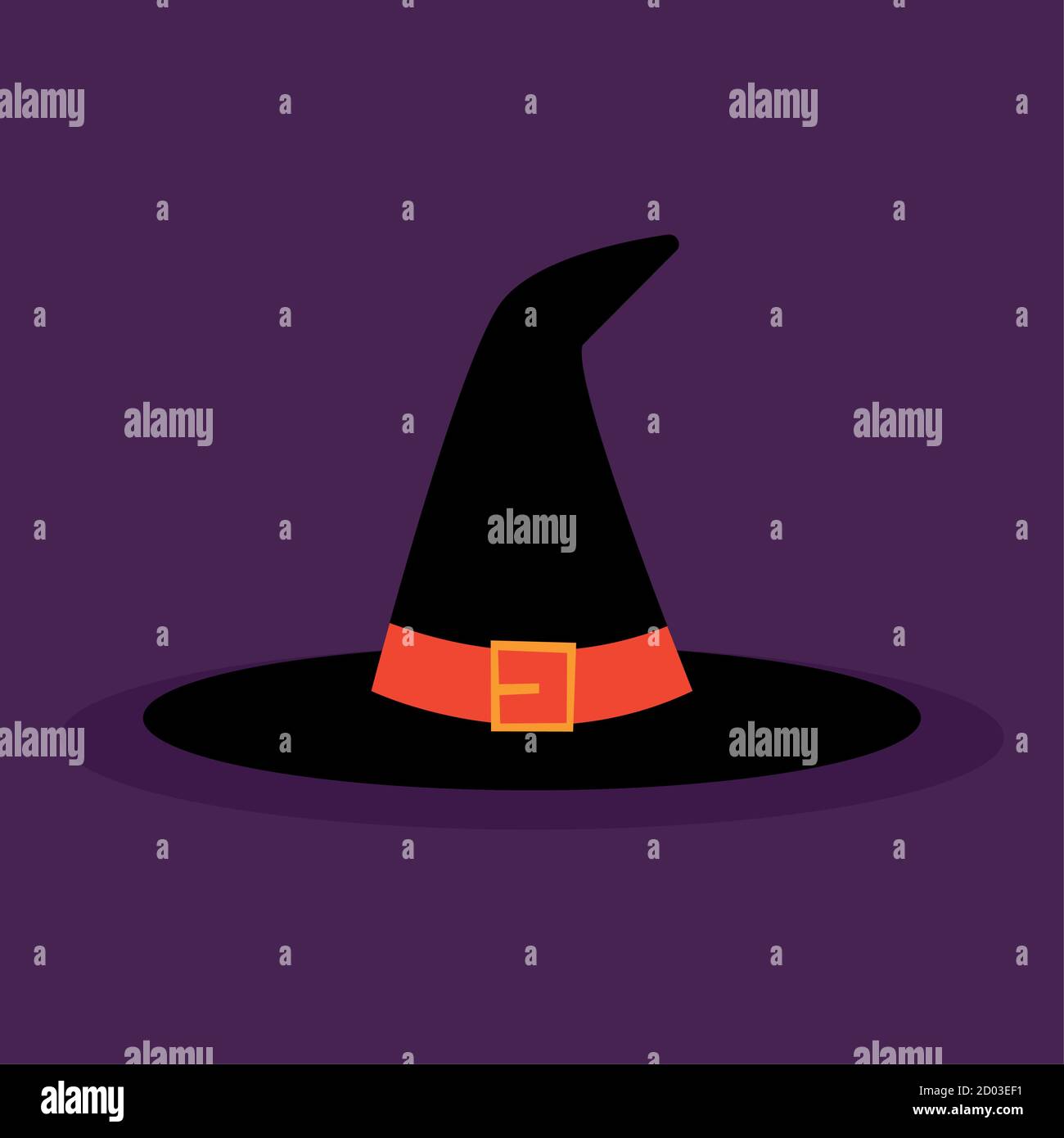 Witch hat icon. Halloween season icon - Vector Stock Vector