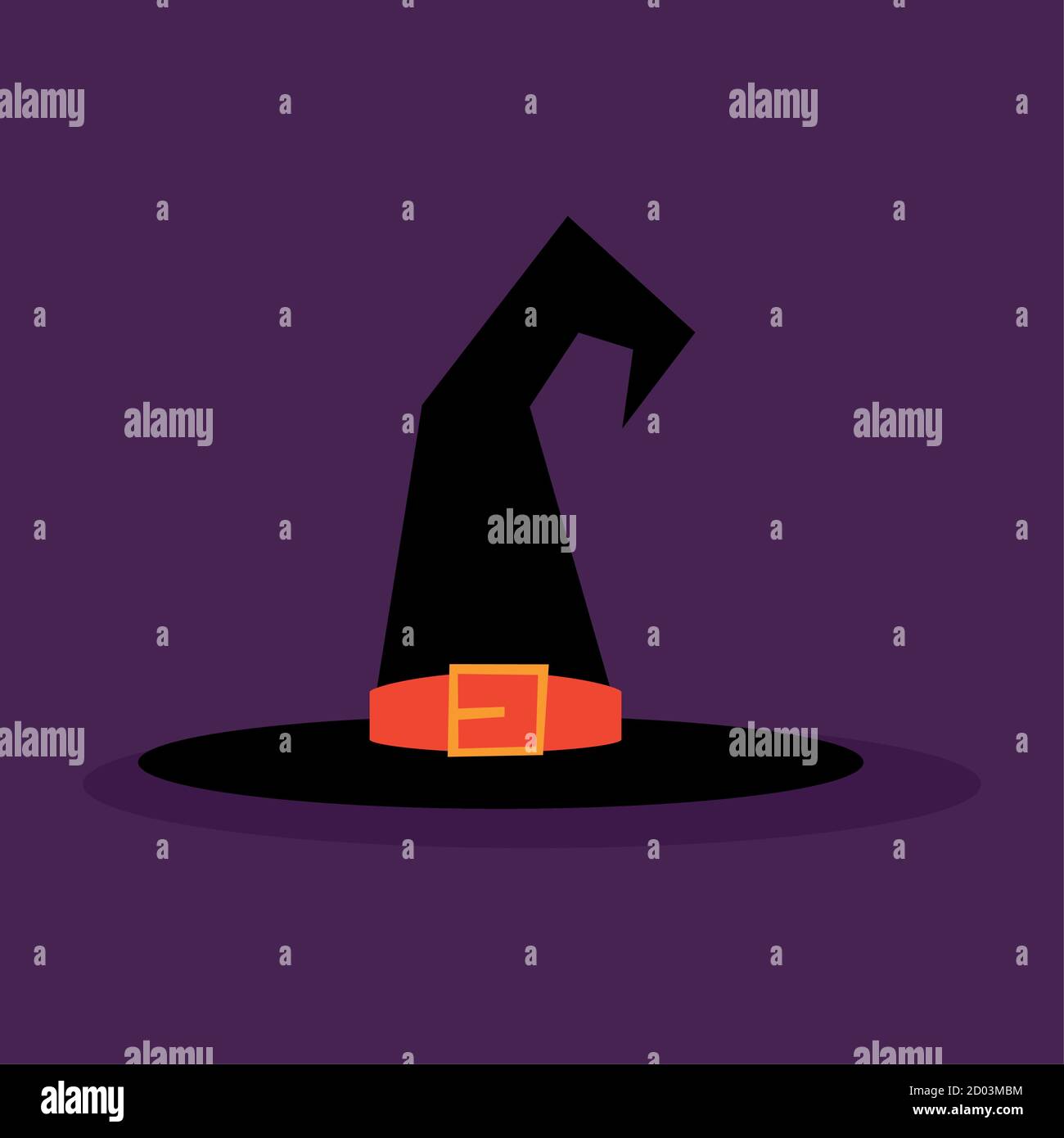 Witch hat icon. Halloween season icon - Vector Stock Vector